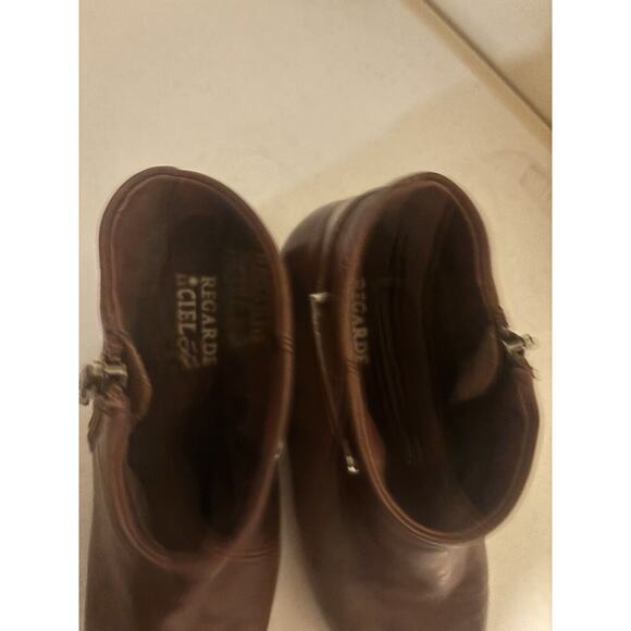 Regarde le Ciel Women's Leather Ankle Boots Size 37 US Size 6 - Picture 5 of 6
